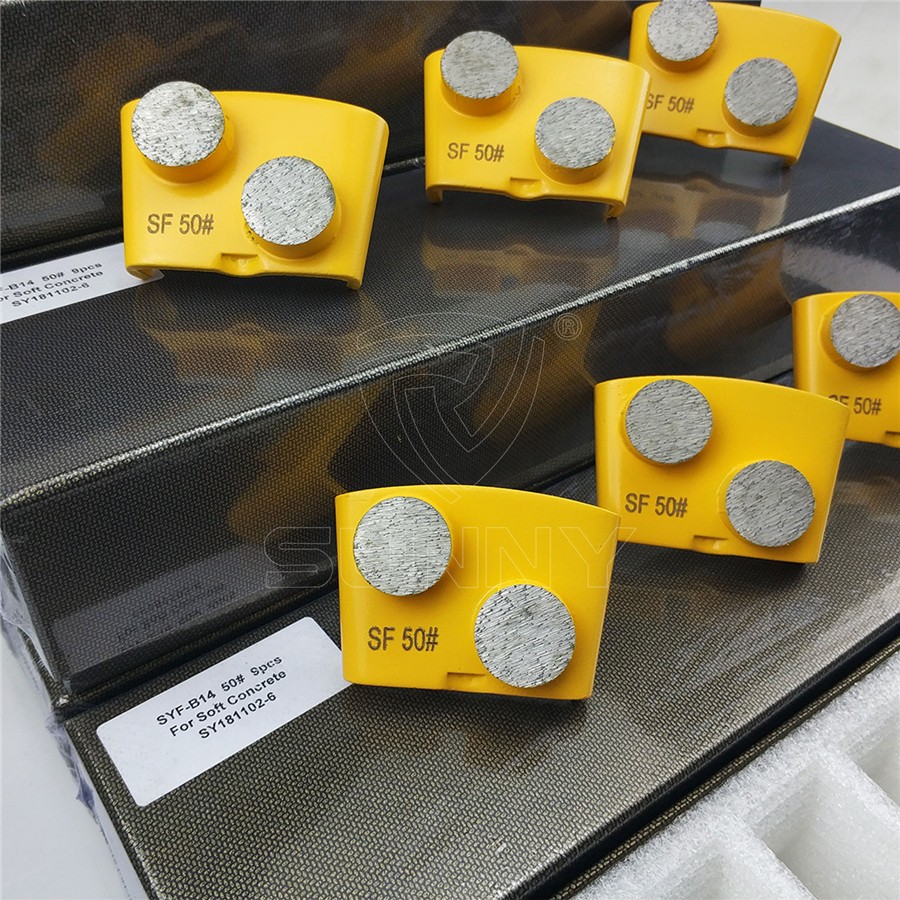 2 Round Segments HTC Diamond Grinding Blades For Concrete Floor Grinding 2 Round Segments HTC Diamond Grinding Blades For Concrete Floor Grinding