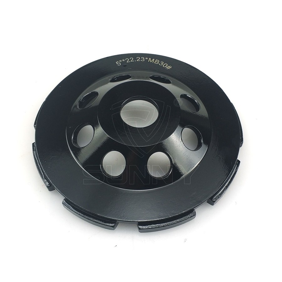 5 Inch Double Row Diamond Cup Wheel For Angle Grinder