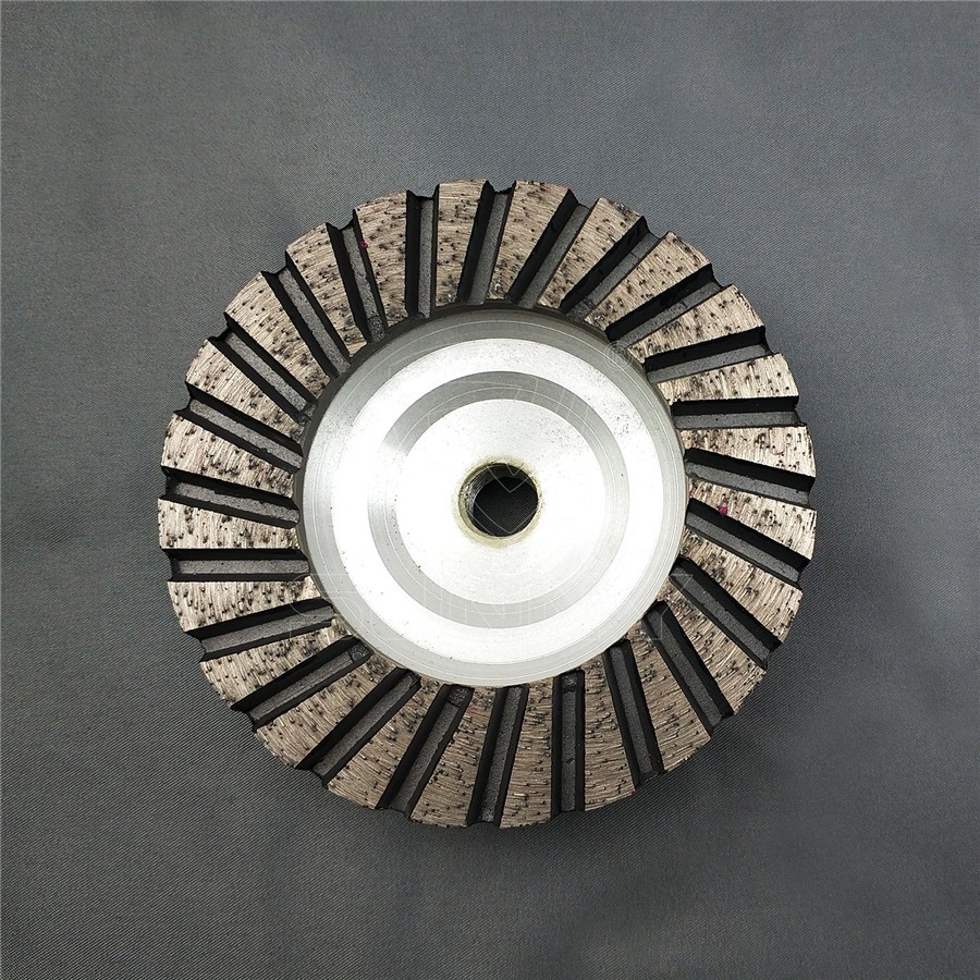 4 Inch Turbo Diamond Cup Wheel With Aluminum Wheel Body