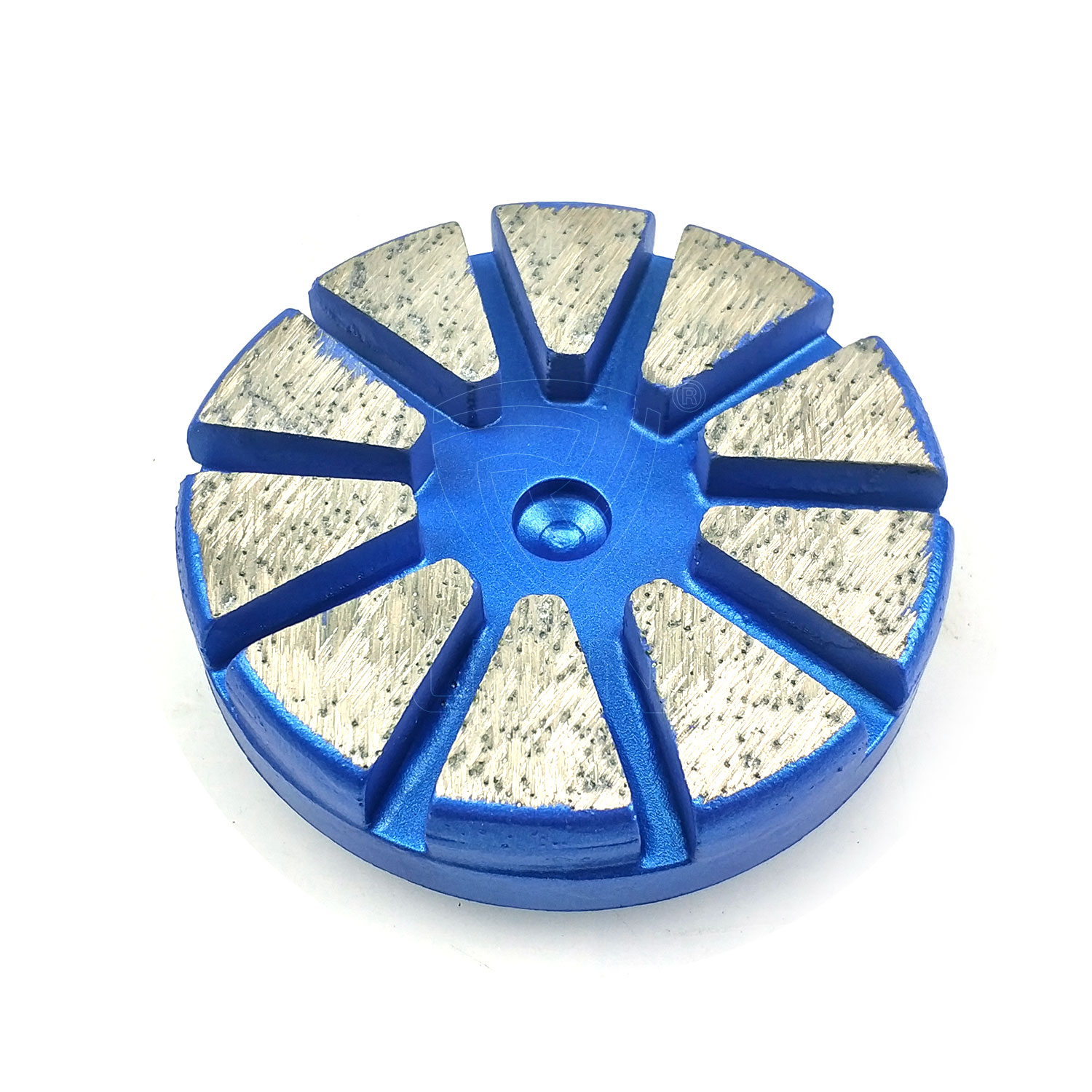 2 Round Segments HTC Diamond Grinding Blades For Concrete Floor Grinding