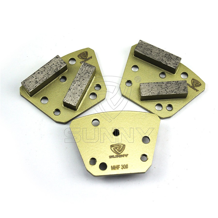 2 Segment Bars China Lavina Diamond Grinding Shoes For Lavina Concrete Floor GrinderMetal Bond Lavina Diamond Floor Grinding Shoes For Grinding Concrete Terrazzo