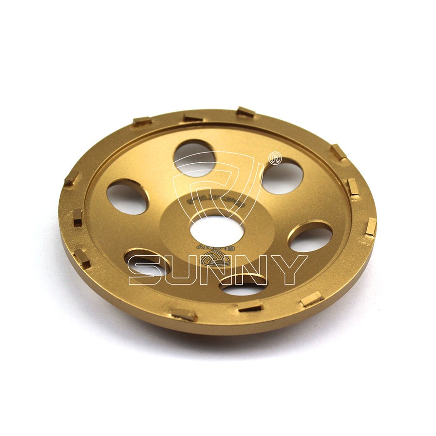 Premium China 5 Inch PCD Grinding Cup Wheel For Aggressive Removing Epoxy Glue Paint