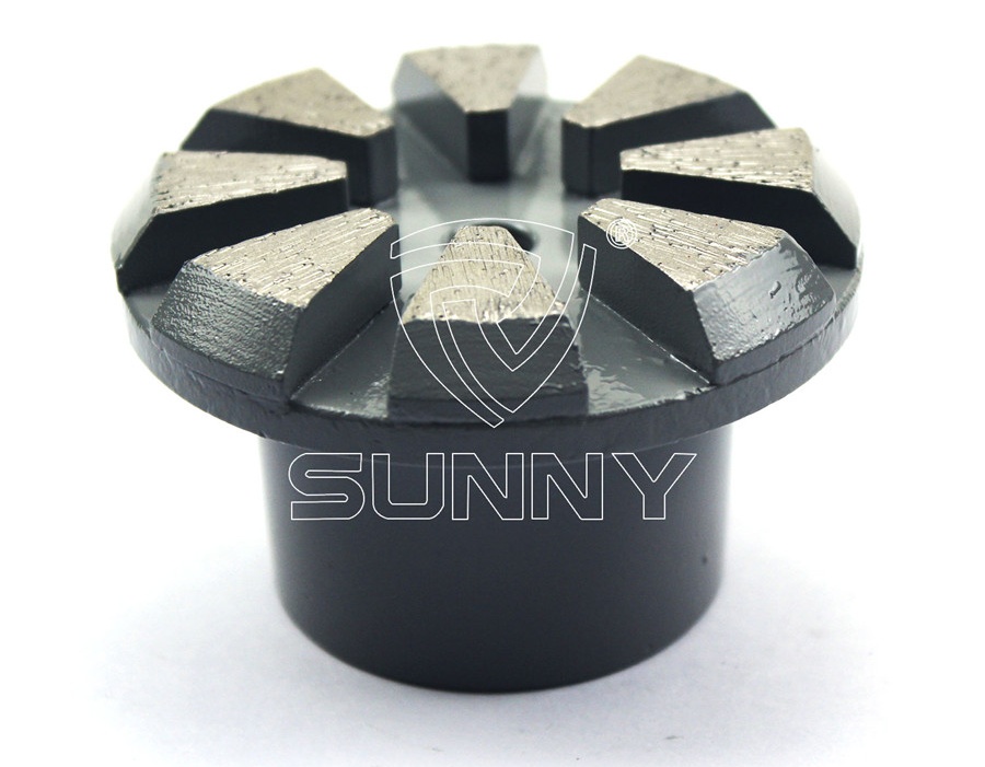 China Diamond Grinding Plug Wheel For Grinding Concrete Terrazzo Floor