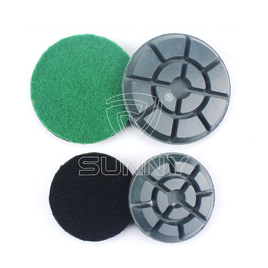 China Resin Bonded Diamond Polishing Pads For Concrete Floor Polishing