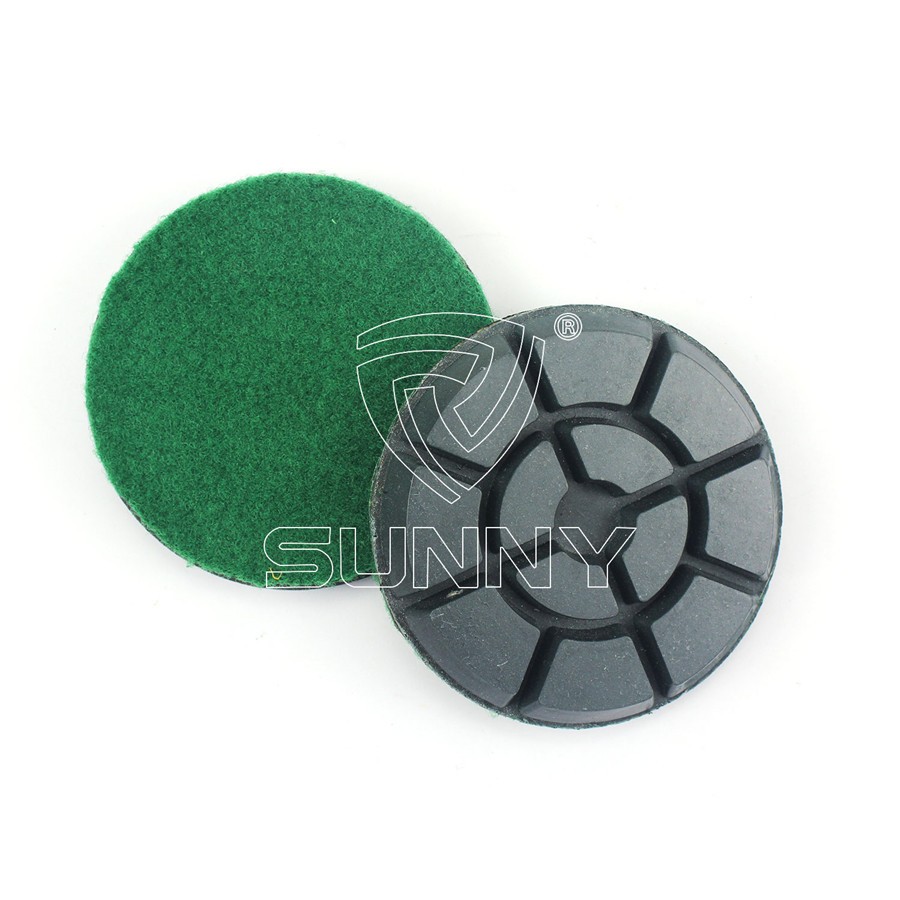 China Resin Bonded Diamond Polishing Pads For Concrete Floor Polishing