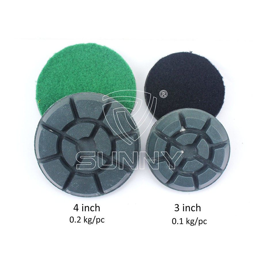 China Resin Bonded Diamond Polishing Pads For Concrete Floor Polishing