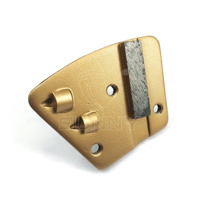 China Trapezoid PCD Grinding Shoes For Epoxy Coating Removal