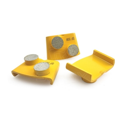 2 Round Segments HTC Diamond Grinding Blades For Concrete Floor Grinding