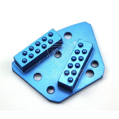 Trapezoid Metal Bonded Diamond Grinding Discs For Concrete Grinding