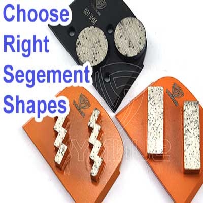What shape of segment is appropriate for my concrete grinding work?