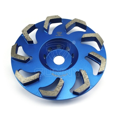 7 Inch Boomerang Segment Diamond Cup Wheel For Grinding Concrete